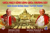 Giaó Dân Tân Thái Sơn Theo dõi trực tiếp Lễ Tuyên Thánh Hai Giáo Hoàng.